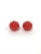 1960s Raymor Modern Red Ceramic Orb Vases - A Pair For Sale - Image 5 of 5