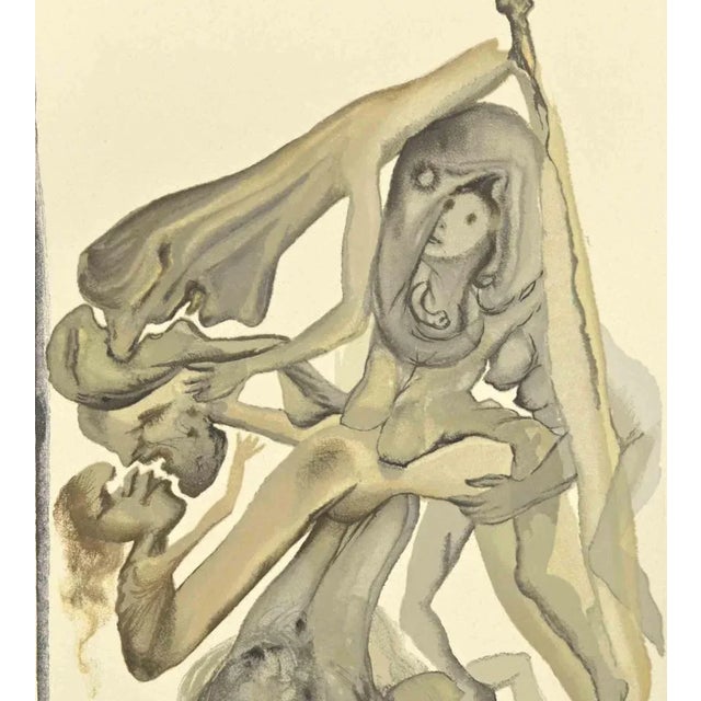 Modern Salvador Dalí, The Limbos, Woodcut, 1963 For Sale - Image 3 of 4