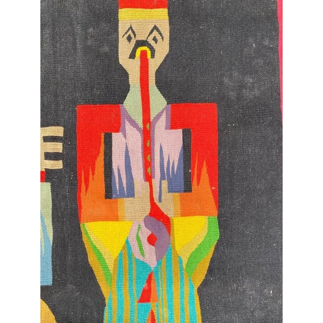 Vintage Wool Kilim Tapestry, 1970s For Sale - Image 9 of 14