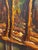 Vintage Mid Century Impressionist Fall Landscape Original Oil Framed Painting For Sale - Image 11 of 14