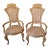 Pair of Vintage Scrolled Side Chairs in the Style of Art Nouveau For Sale