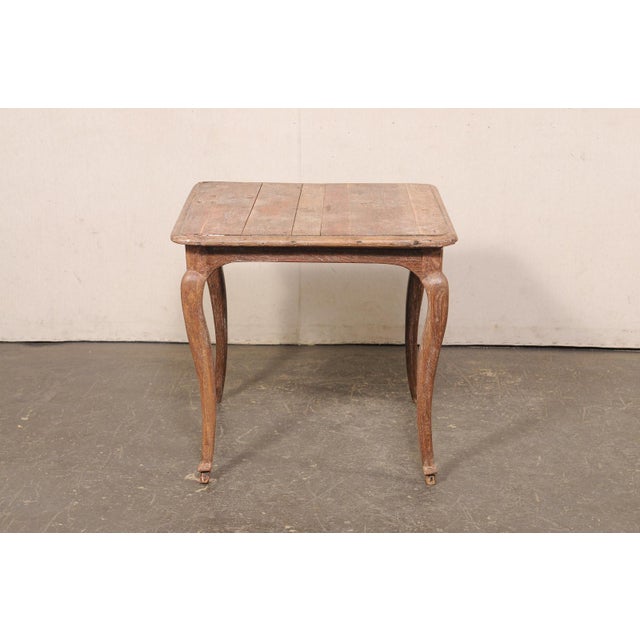 French Country 18th C. French Country Square-Shaped Table For Sale - Image 3 of 12