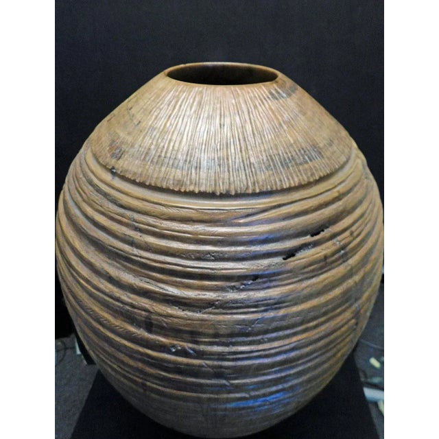 Impressionist Vintage Ted Knight "Amarada #4" Turned Wood Vase For Sale - Image 3 of 8