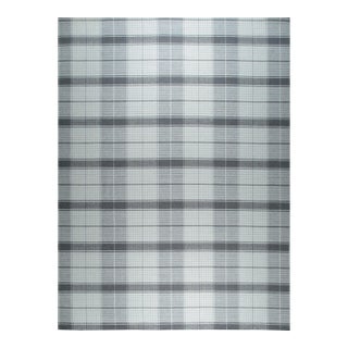 10x14 Lila Bianca Gray Geometric Modern Flatweave Wool Carpet Rug For Sale