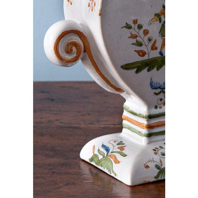 Heart-Shaped Tulipiere from Moustiers Faience For Sale - Image 9 of 11