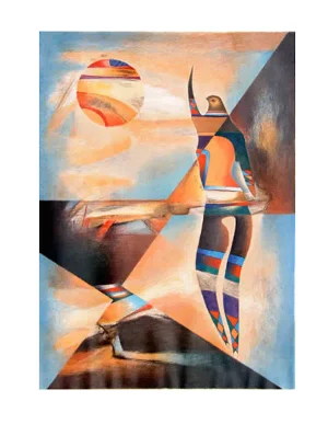 Neal Doty, "Ancient Astronaut," Serigraph