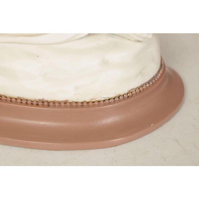 Wood William Calder Marshall Bisque 'Resignation' Table Lamp For Sale - Image 7 of 12