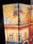 Vintage Double-Sided Parisian Street Scene Canvas 4-Panel Room Divider Screen For Sale - Image 10 of 12