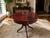 Ethan Allen Vintage Ethan Allen Mahogany Round Pedestal Table With Drawer For Sale - Image 4 of 4