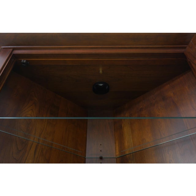 Stickley Arts & Crafts Mission Cherry Corner Cabinet For Sale - Image 9 of 16