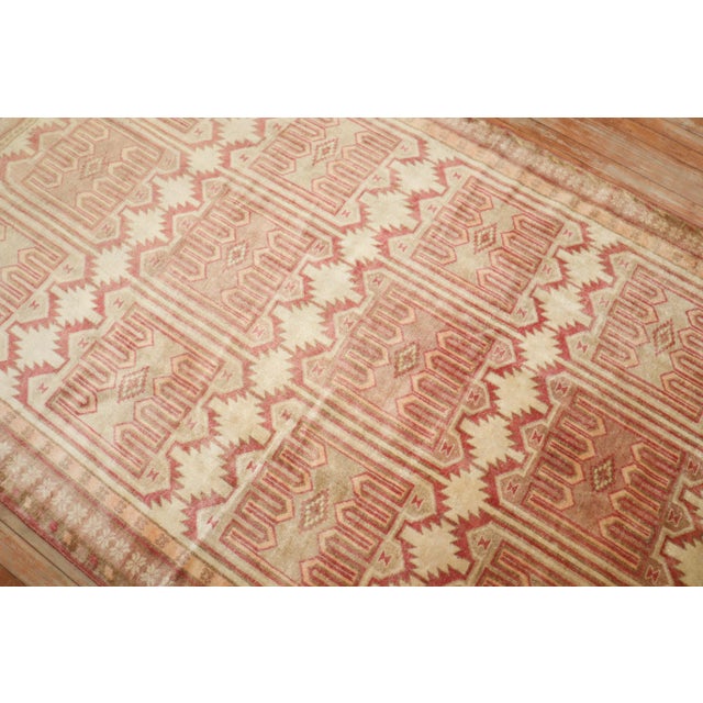 Vintage Zabihi Collection East Turkestan Samarkand Rug - 4'10" x 9'7" For Sale - Image 11 of 12