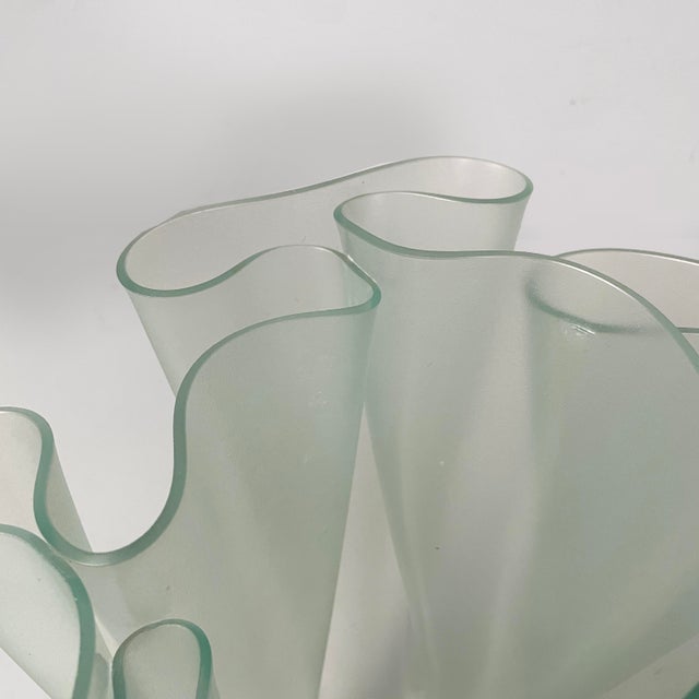 Italian Modern Glass Vase by Pietro Chiesa for Fontana Arte, 1980s For Sale - Image 9 of 13