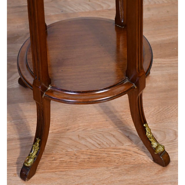 1930s Pair of French Mahogany Pedestals / Columns For Sale - Image 12 of 15