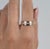 14K Solid Gold Channel Set Single Line Round Cut Diamond 6.5MM Band Ring, Size 6.5 For Sale In Miami - Image 6 of 9
