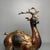 Vintage Gilt Bronze Deer Figure With Cinnabar Red Accents – "Path to Wealth" Sculpture For Sale In Los Angeles - Image 6 of 9