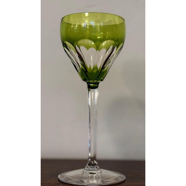 Vintage Wine Glasses from Val Saint Lamber, 1950s, Set of 11 For Sale - Image 9 of 17
