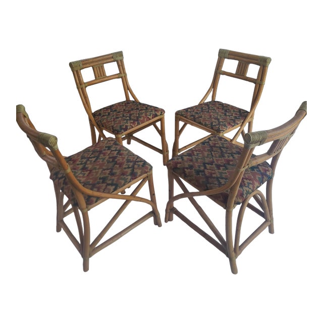 La Jolla Ratan Co Set of 4 Chairs For Sale