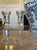 Marquis by Waterford 6” Calais candlesticks, pair. Acid-etched "Marquis by Waterford" mark on the bottom of each. The...
