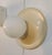 Iconic and beautiful wall/ceiling lamp Mod. "Light Ball Large" in ivory enameled metal and opaline glass. The lamp was...