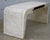 Postmodern 1980s Maitland Smith Style Tessellated Stone Brass Waterfall Floating Console Table Writing Desk For Sale - Image 3 of 13
