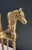 Brass Neoclassical style brass horse fireplace tools For Sale - Image 8 of 12