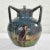 Vintage Art Nouveau Flemish Earthenware Three Handled Vase Marked LMV by Leo Maes Vereenooghe For Sale - Image 12 of 12