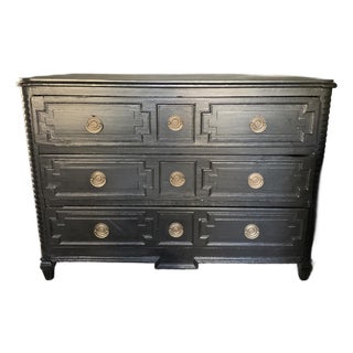 18th Century Ebonized Oak French Commode For Sale
