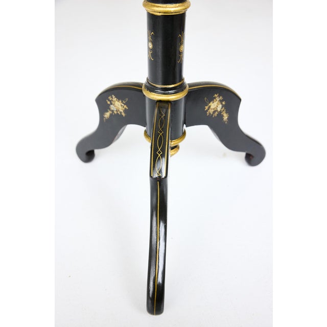 Adjustable Music Stand, Ebonized W Mother of Pearl Inlay, 19th Century Victorian For Sale - Image 15 of 18