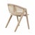 2020s Matthew Izzo Home Aero Cerused Oak Caned Barrel Back Dining Chair For Sale - Image 5 of 5