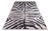 Rectangular Zebra Rug from Aland For Sale
