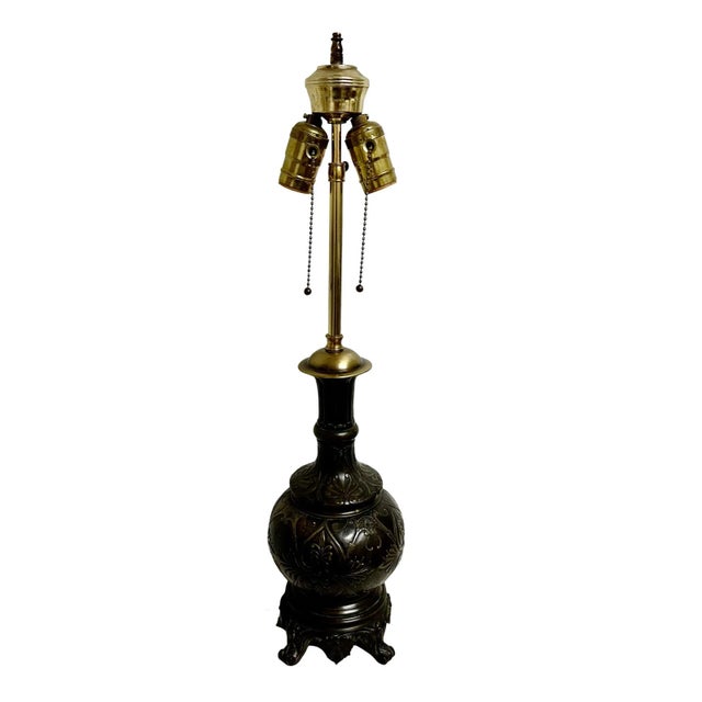 French Early 20th Century Vintage French Empire Lamp For Sale - Image 3 of 7