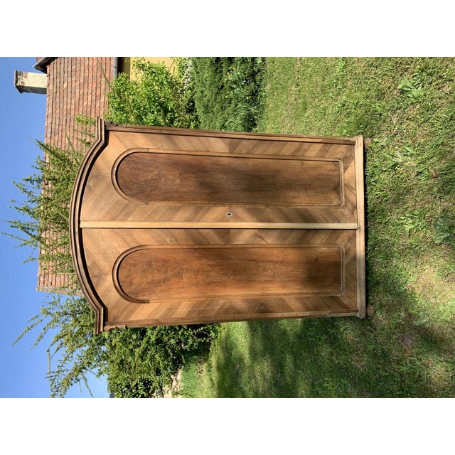 Vintage Hungarian Brown Wardrobe For Sale - Image 3 of 8