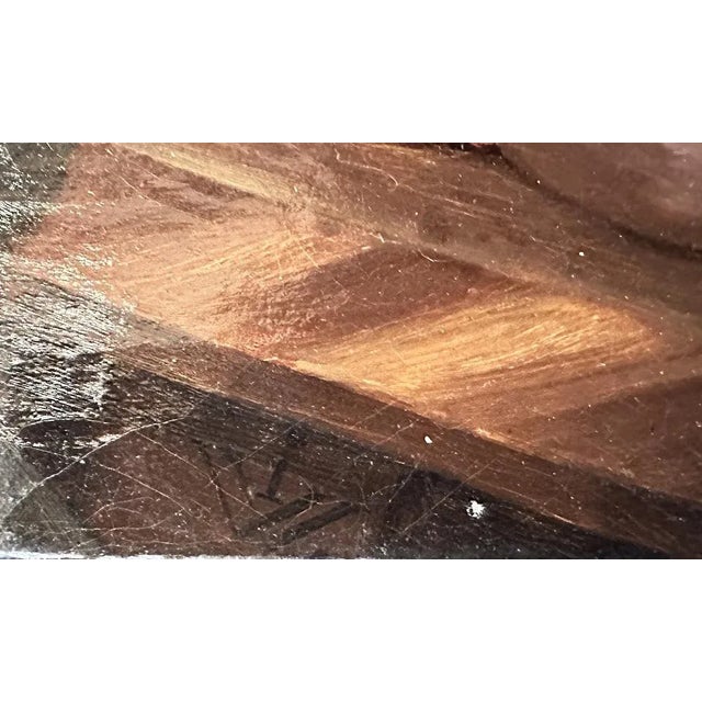 Theodor Leopold Weller, Pipe Smoker, Munich, Mannheim, Oil on Canvas For Sale - Image 5 of 8