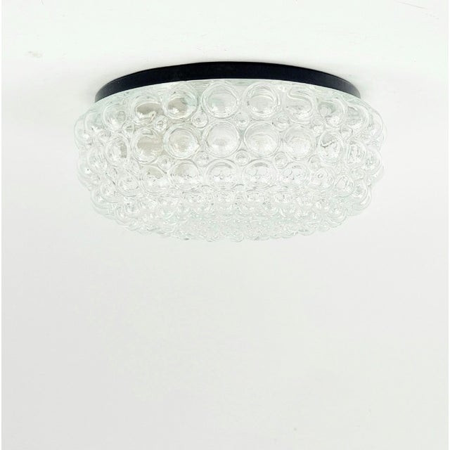 Stunning transparent bubble glass flush mount/ceiling light designed by Helena Tynell for Limburg, Germany's leading...