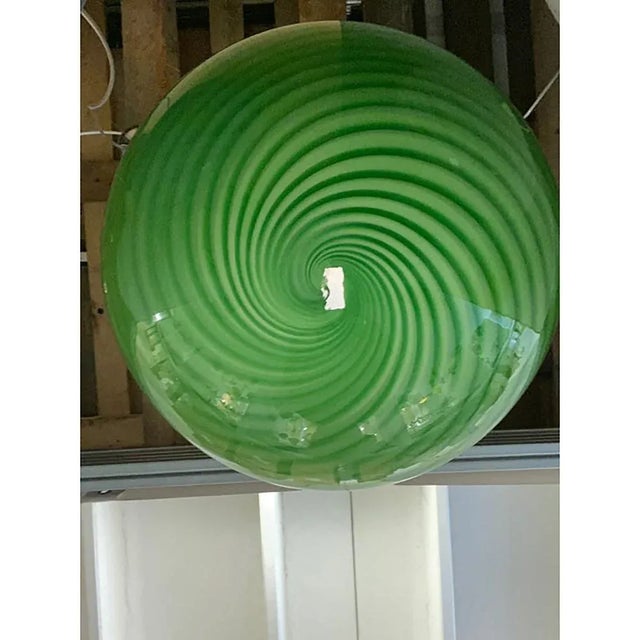 Contemporary Green Pendant in Murano Glass by Simoeng For Sale - Image 3 of 8