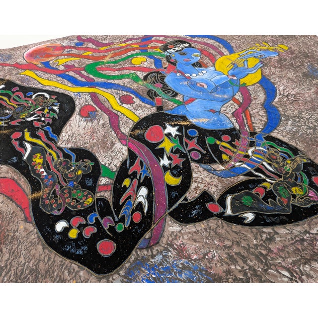 Jiang Tiefeng, Dance With Pipa (Huge Framed Original Painting on Rice Paper), 2003 For Sale - Image 4 of 4