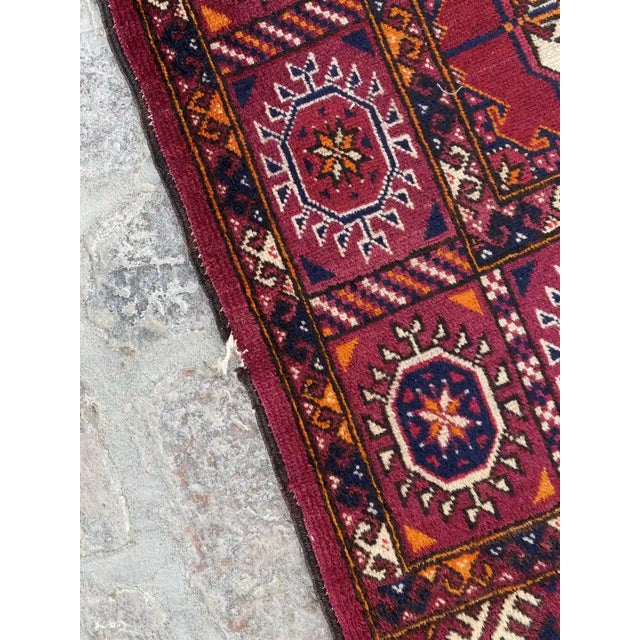 Rich Gul Hand-Knotted Authentic Turkmen Tekke Rug - 6'11" X 10'11" For Sale - Image 10 of 12