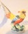 Yellow Vintage Folk Art Pheasant Figurines- A Pair For Sale - Image 8 of 18