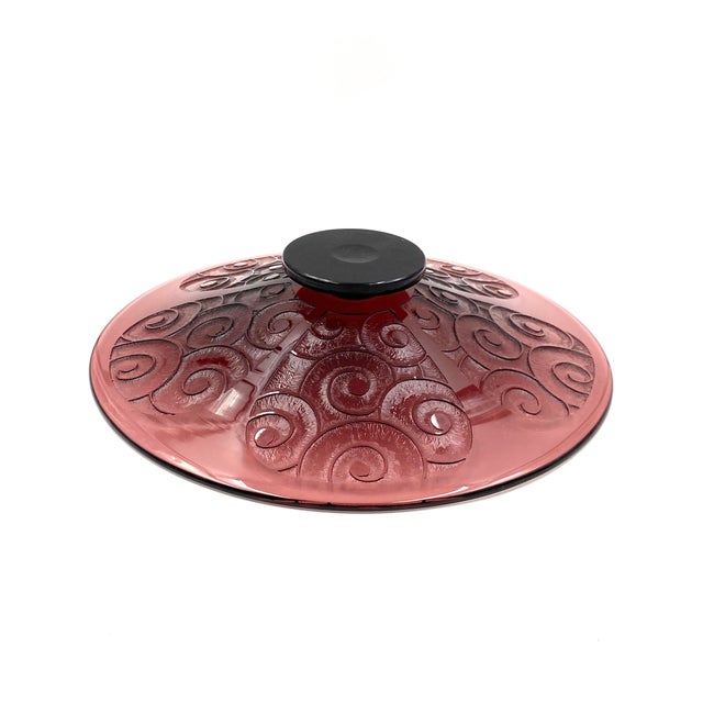 Art Deco Violet Glass Centerpiece by Charles Schneider for Le Verre Francais, France, 1930s For Sale - Image 16 of 18