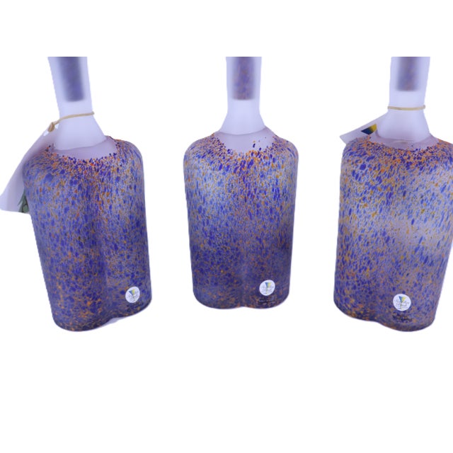 Kosta Boda Renate Stock for Kosta Boda Sweden Sea Glasbruk Art Glass Bottle For Sale - Image 4 of 12