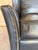 Pair of Thomasville Black Leather Wingback Lounge Chairs For Sale - Image 14 of 17