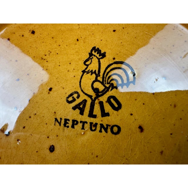 Brown Vintage Gallo Neptuno Fish Plates from Villeroy & Boch, 1970s, Set of 2 For Sale - Image 8 of 9