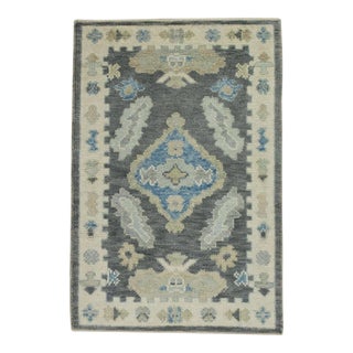 Oriental Hand Knotted Rug Turkish Oushak 2'2" x 3'2" For Sale