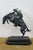 Black Mid 20th Century Frederic Remington Roman Bronze Works Bronco Buster Sculpture 23" For Sale - Image 8 of 15