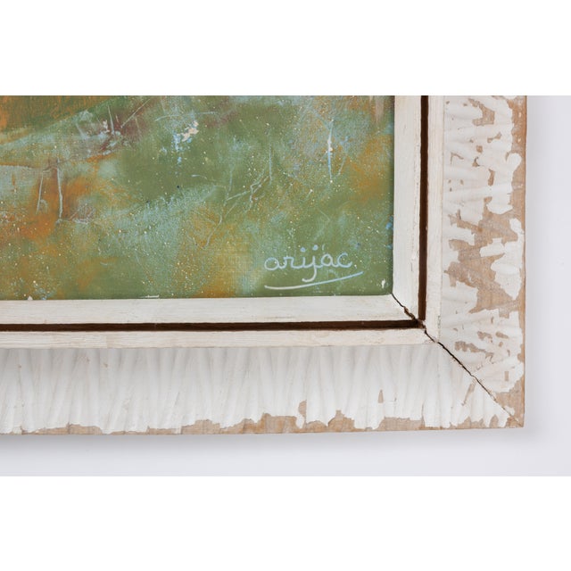 1960s "La Ratroche" Haitian Giclee Painting Signed Arijac For Sale In Jacksonville, FL - Image 6 of 10