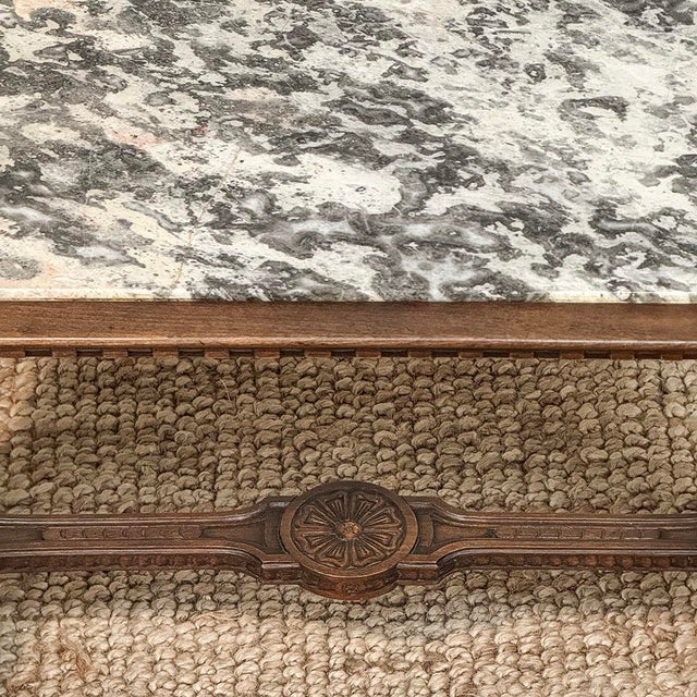 Antique Renaissance Marble Top End Table For Sale - Image 12 of 12