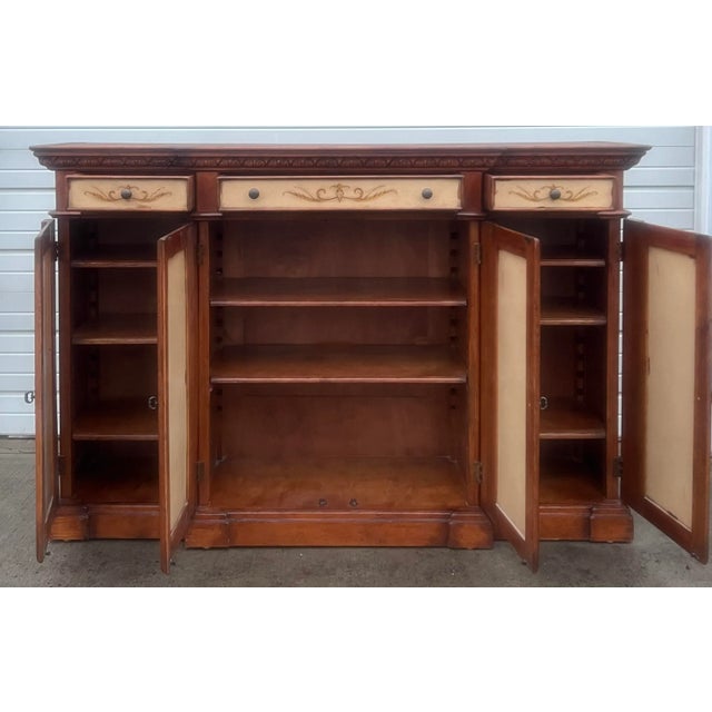 Hooker Furniture Rustic European Tall Credenza Sideboard For Sale - Image 9 of 12