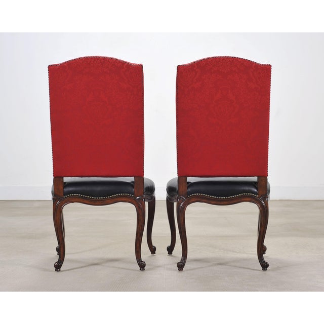 Set of Ten Ralph Lauren Noble Estate Leather Dining Chairs For Sale - Image 17 of 18
