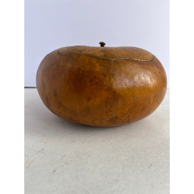 Farmhouse Embellished Natural Gourd Box For Sale - Image 3 of 10