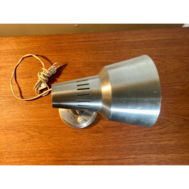 Grey Industrial Gooseneck Table Lamp, 1960s For Sale - Image 4 of 12